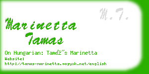 marinetta tamas business card